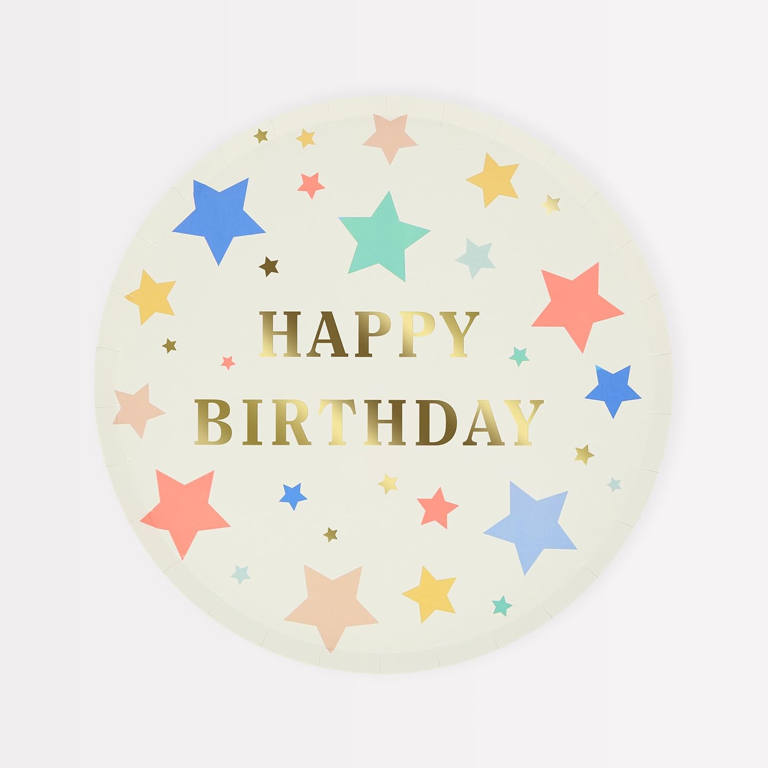 - Happy Birthday Stars Plates - Happy Birthday Yıldızlar Tabaklar (M) (x8)