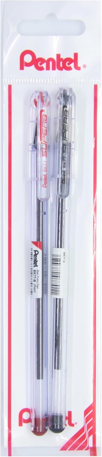 0.7 mm Yağ Bazlı Roller Kalem SİYAH-KIRMIZI