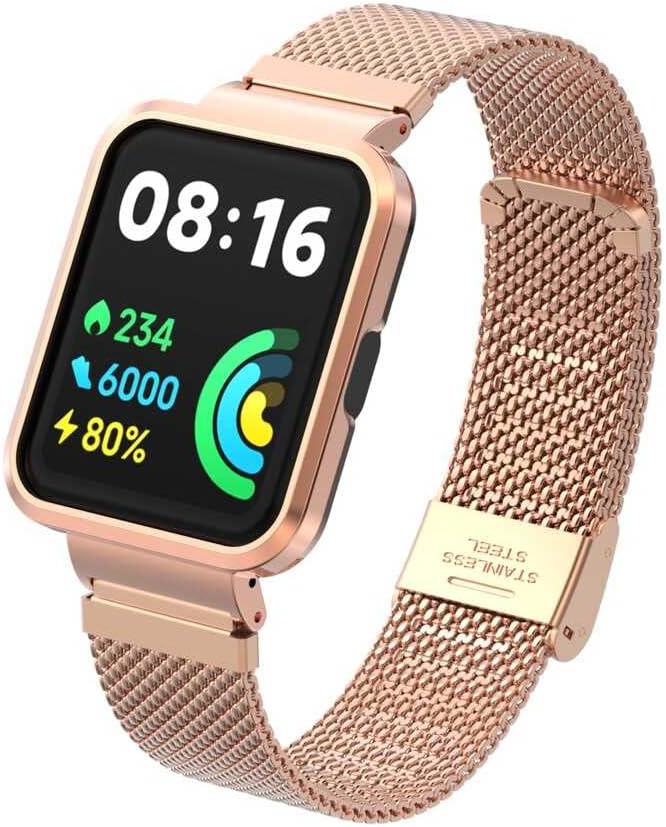 İle Uyumlu 2 Lite KRD-66 Metal Kordon Rose