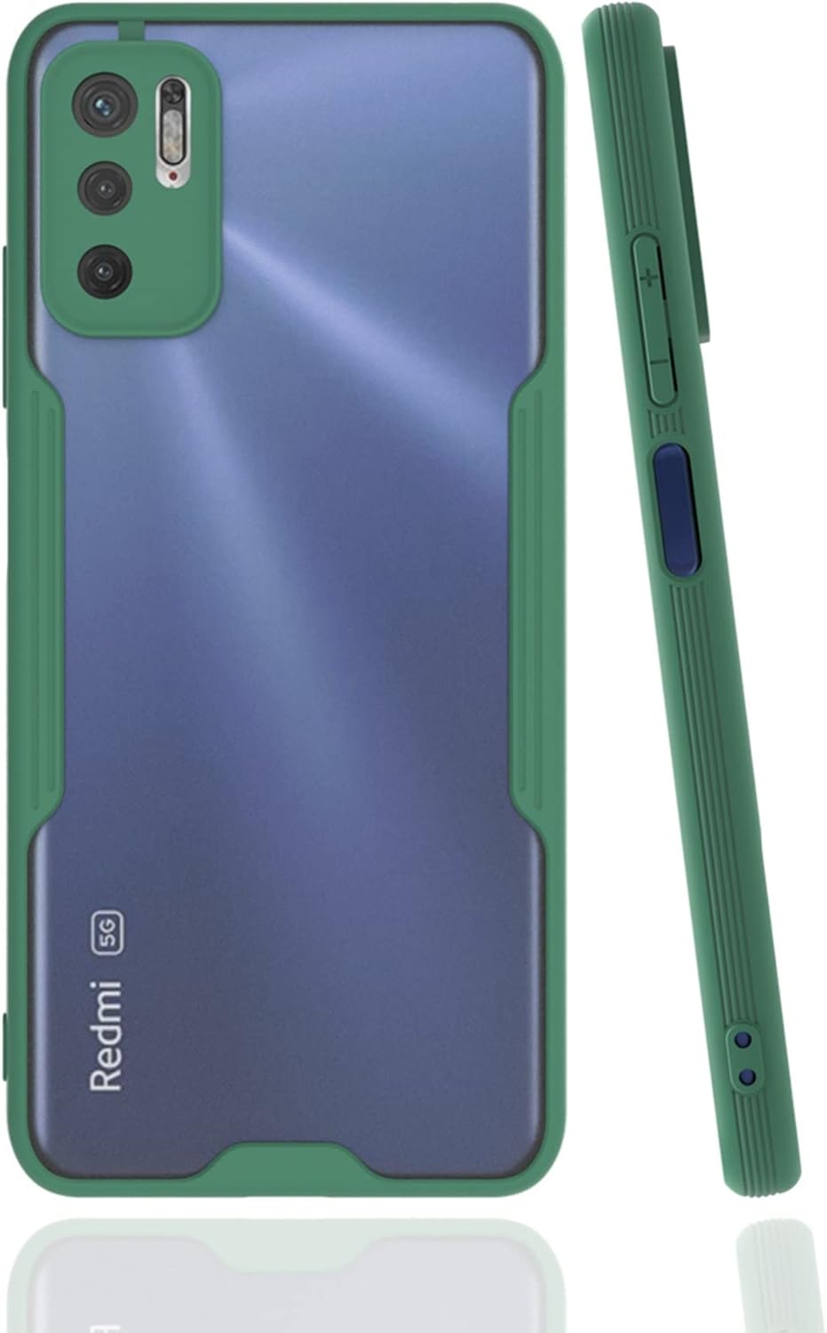 10 5G Uyumlu Kılıf Mat Kamera Korumalı Silikon Platin - Yeşil