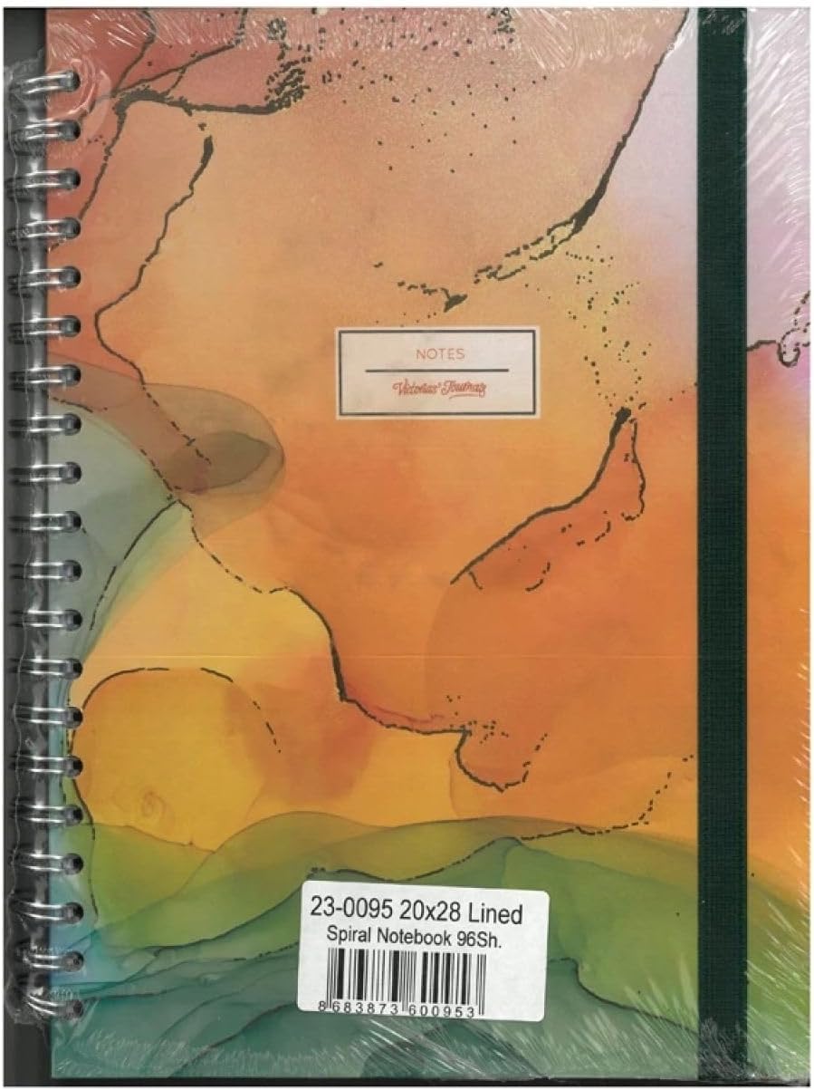 0095 Notes 20x28cm Spiralli Sert Kapak 90gr. 96yp. Çizgili Defter