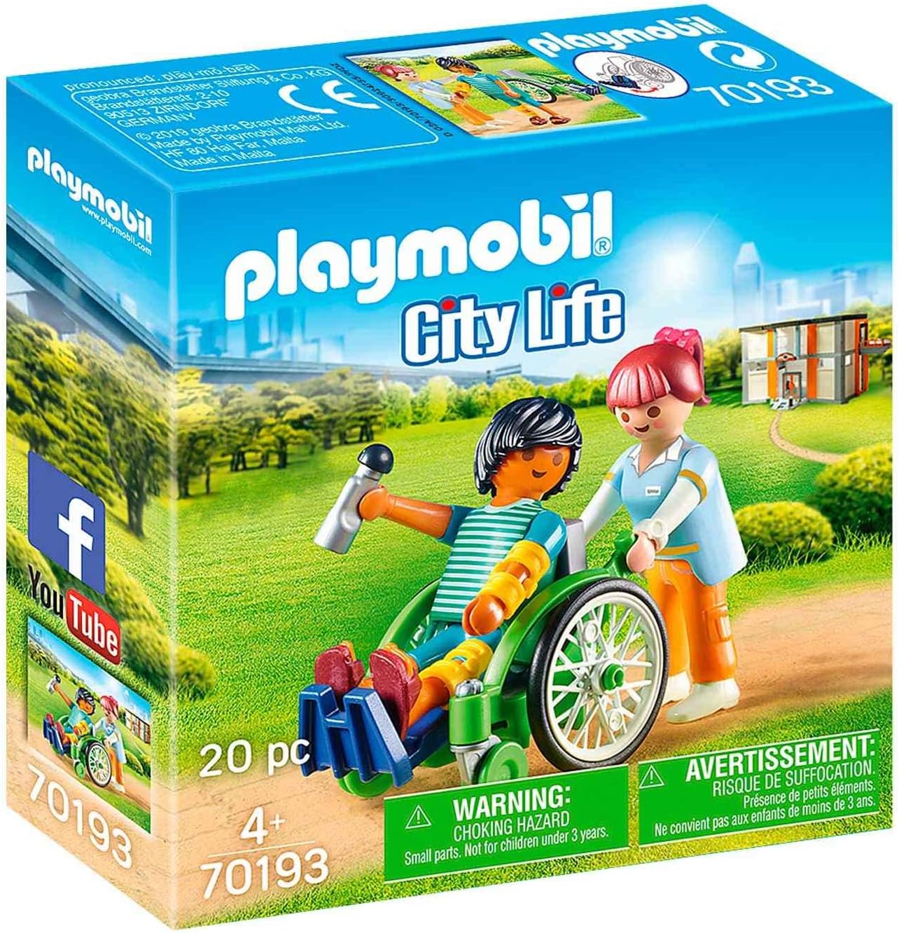 City Life 70193 Tekerlekli Sandalyedeki Hasta, Yaşlar 4 ve Üzeri