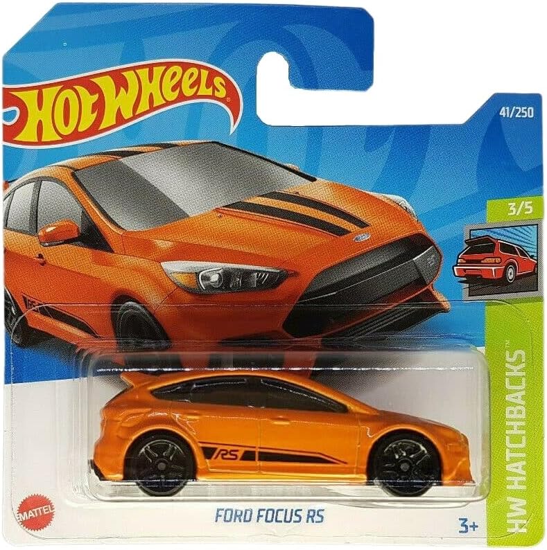 - Focus RS - HW Hatchbacks 3/5 - HCX73 - Short Card - turuncu - Mattel 2022