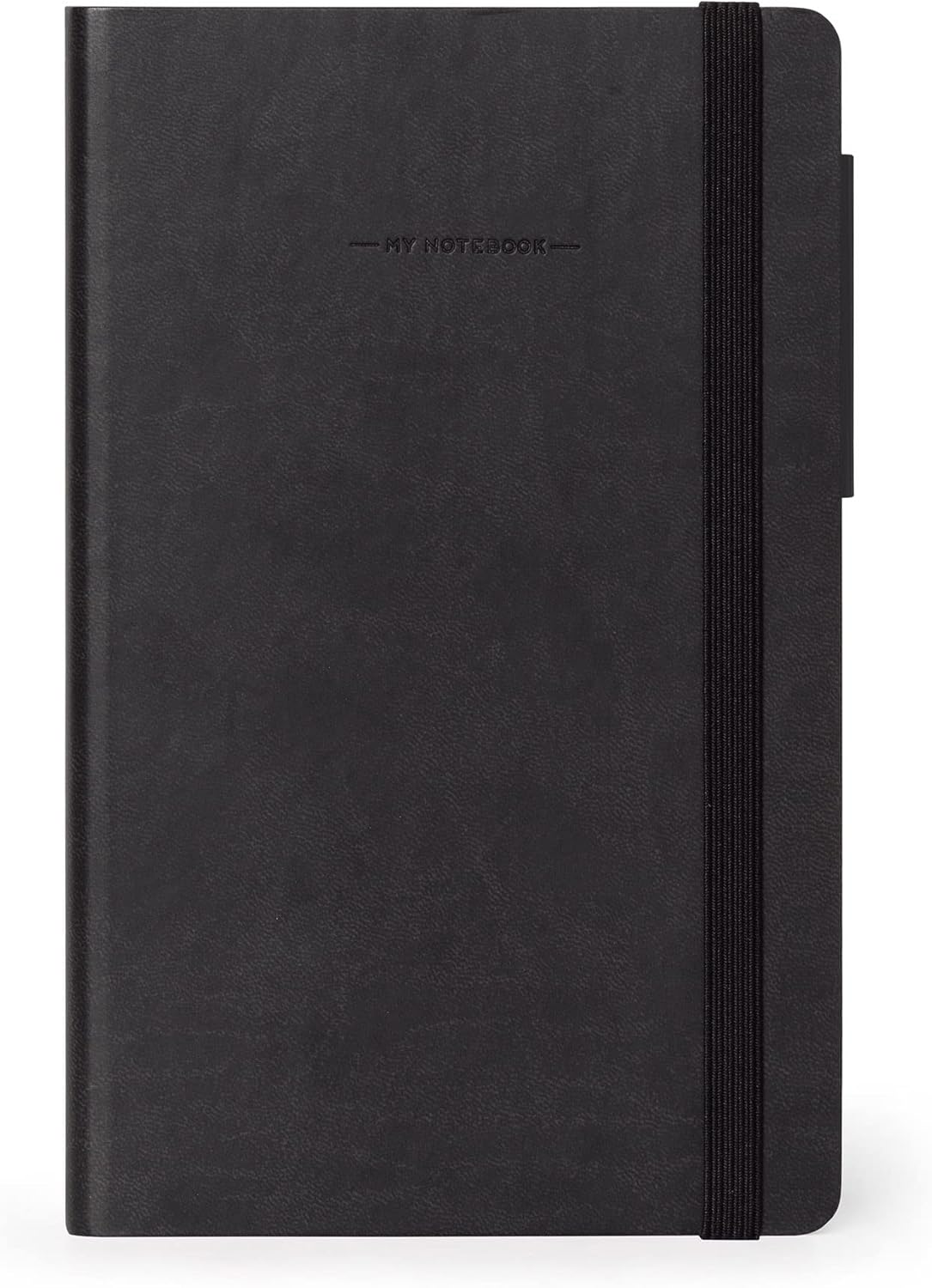 - Not Defteri orta çizgili, FSC® sertifikalı kağıt, fildişi renkli kağıt, 90 g/m², 192 sayfa, yumuşak kapak, lastik bantlı kilit, 13 x 21 cm, renk siyah, MYNOT0165