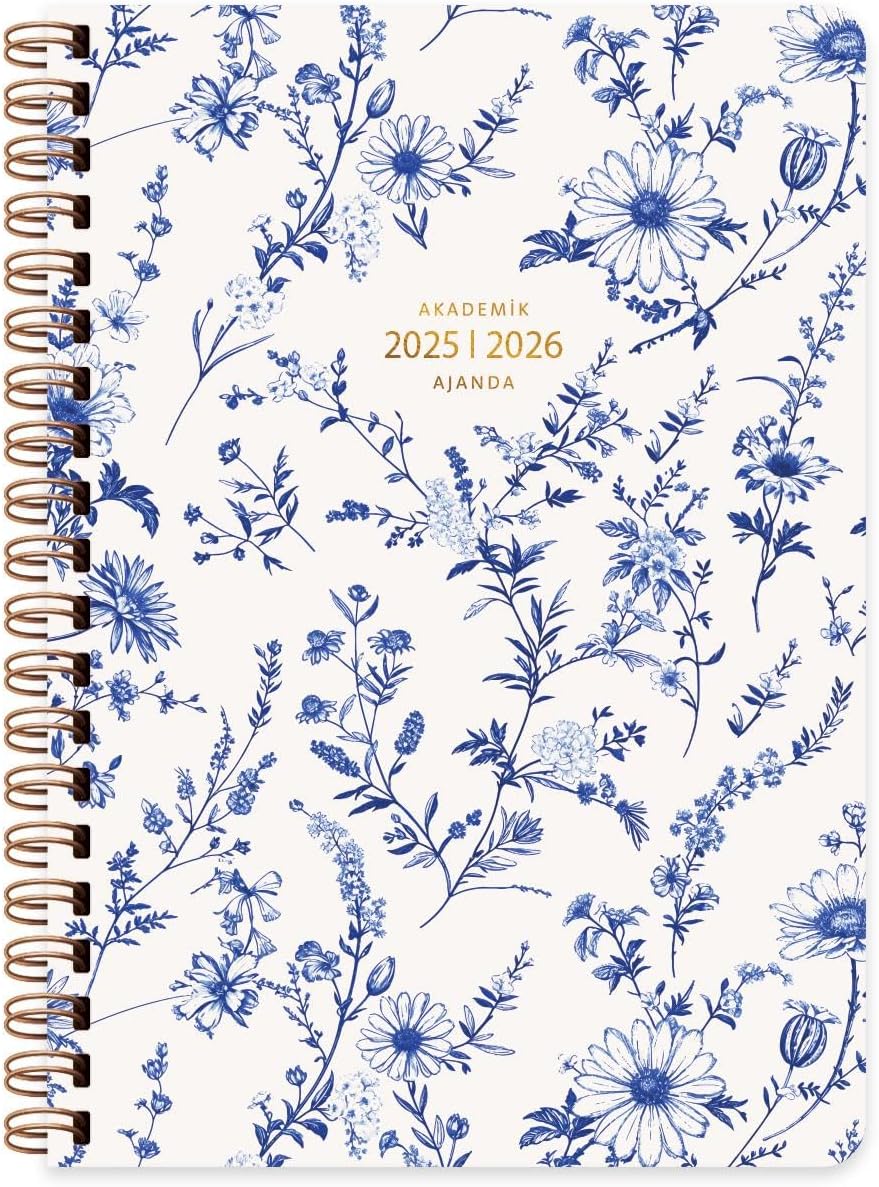 17 * 24 Spiralli Akademik Ajanda - Tuval
