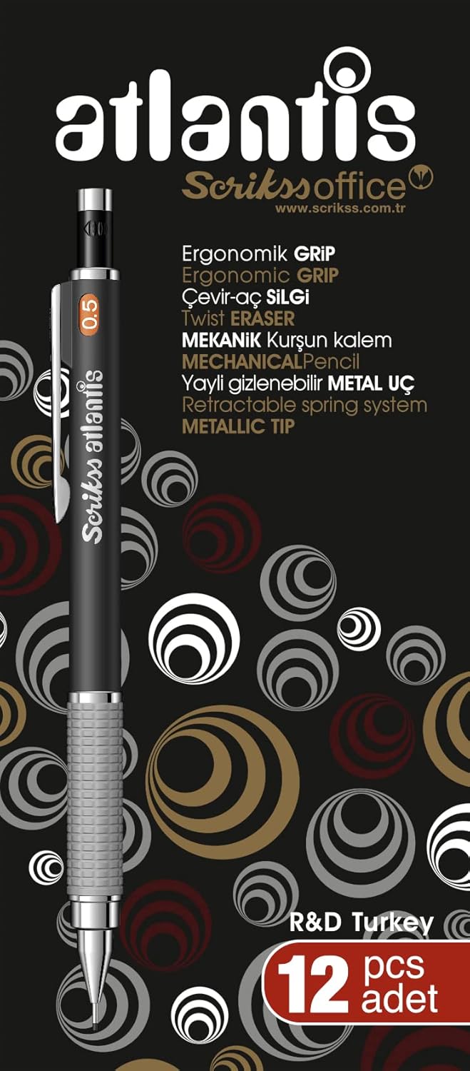 Versatil Kalem 0.5 Mm 12'li Ambalaj Siyah